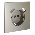 Накладка для розетки с заземлением и защитными шторками, с USB A+A, S70 (шелк)