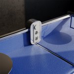 Накладка для розетки с заземлением и защитными шторками, с USB A+A, S70 (сталь)