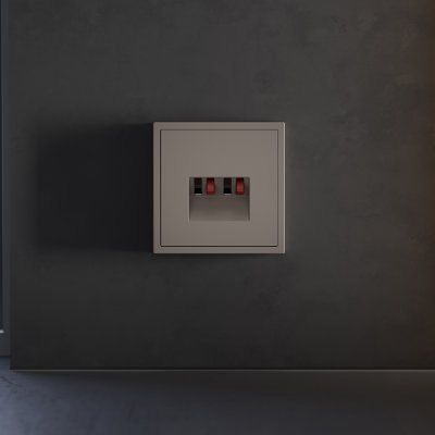 Накладка для розетки акустической 4-местной , S70 (капучино)