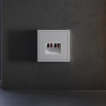 Накладка для розетки акустической 4-местной , S70 (серый)