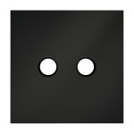 Накладка для розетки телевизионной оконечной TV+SAT, S70 (черный матовый)