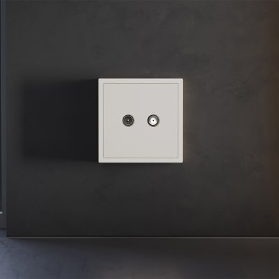 Накладка для розетки телевизионной оконечной TV+SAT, S70 (хлопок)