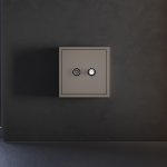 Накладка для розетки телевизионной оконечной TV+SAT, S70 (капучино)