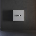 Накладка для розетки телевизионной оконечной TV+SAT, S70 (серый)