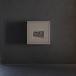 Накладка для розетки TV+RJ45 кат. 6, S70 (капучино)