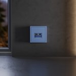 Накладка для розетки TV+RJ45 кат. 6, S70 (деним)