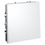 Выключатель встраиваемый VOLTUM S70 одноклавишный 10А, (белый матовый) (VLS010102)