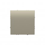 Выключатель встраиваемый VOLTUM S70 одноклавишный 10А, (кашемир) (VLS010103)