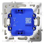 Выключатель встраиваемый VOLTUM S70 одноклавишный 10А, (сталь) (VLS010105)