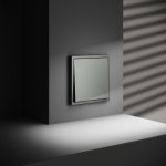 Выключатель встраиваемый VOLTUM S70 одноклавишный 10А, (титан) (VLS010106)