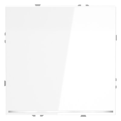 Выключатель встраиваемый VOLTUM S70 одноклавишный с подсветкой 10А, (белый глянцевый) (VLS010201)