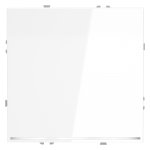 Выключатель встраиваемый VOLTUM S70 одноклавишный с подсветкой 10А, (белый глянцевый) (VLS010201)