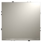 Выключатель встраиваемый VOLTUM S70 одноклавишный с подсветкой 10А, (кашемир) (VLS010203)