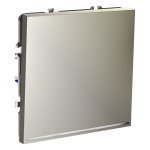 Выключатель встраиваемый VOLTUM S70 одноклавишный с подсветкой 10А, (шелк) (VLS010204)