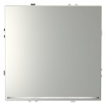 Выключатель встраиваемый VOLTUM S70 одноклавишный с подсветкой 10А, (сталь) (VLS010205)