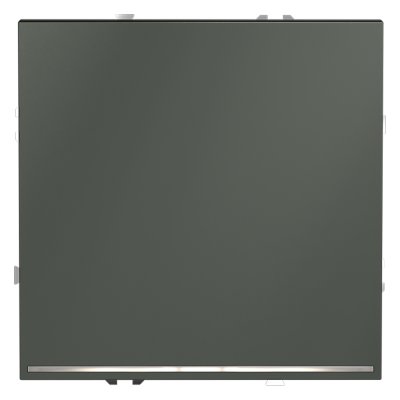 Выключатель встраиваемый VOLTUM S70 одноклавишный с подсветкой 10А, (титан) (VLS010206)