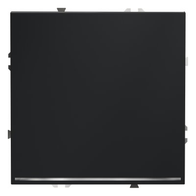 Выключатель встраиваемый VOLTUM S70 одноклавишный с подсветкой 10А, (графит) (VLS010207)