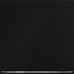 Выключатель встраиваемый VOLTUM S70 одноклавишный с подсветкой 10А, (черный матовый) (VLS010208)