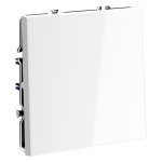 Проходной переключатель встраиваемый VOLTUM S70 одноклавишный 10А, (белый глянцевый) (VLS010301)