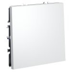 Проходной переключатель встраиваемый VOLTUM S70 одноклавишный 10А, (белый матовый) (VLS010302)