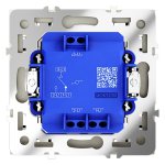 Проходной переключатель встраиваемый VOLTUM S70 одноклавишный 10А, (сталь) (VLS010305)