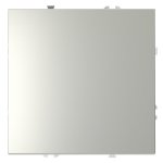 Проходной переключатель встраиваемый VOLTUM S70 одноклавишный 10А, (сталь) (VLS010305)