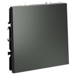 Проходной переключатель встраиваемый VOLTUM S70 одноклавишный 10А, (титан) (VLS010306)