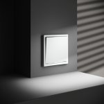 Проходной переключатель встраиваемый VOLTUM S70 одноклавишный с подсветкой 10А, (белый матовый) (VLS010402)