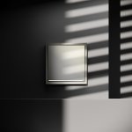 Проходной переключатель встраиваемый VOLTUM S70 одноклавишный с подсветкой 10А, (шелк) (VLS010404)