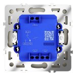 Проходной переключатель встраиваемый VOLTUM S70 одноклавишный с подсветкой 10А, (шелк) (VLS010404)