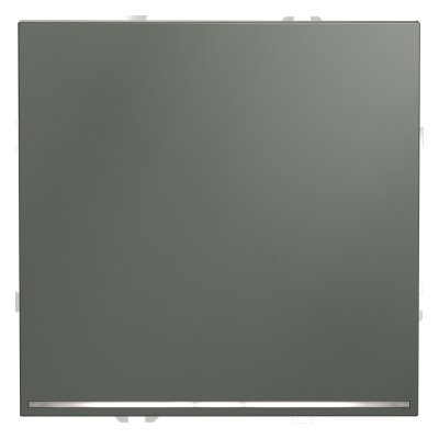 Проходной переключатель встраиваемый VOLTUM S70 одноклавишный с подсветкой 10А, (титан) (VLS010406)