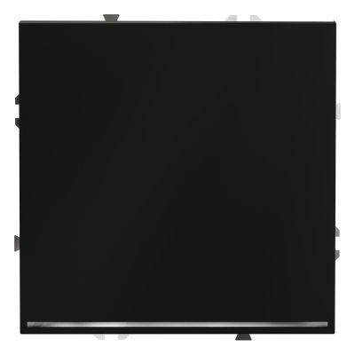 Проходной переключатель встраиваемый VOLTUM S70 одноклавишный с подсветкой 10А, (черный матовый) (VLS010408)