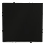 Проходной переключатель встраиваемый VOLTUM S70 одноклавишный с подсветкой 10А, (черный матовый) (VLS010408)