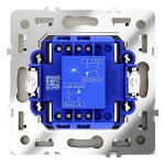 Перекрестный переключатель встраиваемый VOLTUM S70 одноклавишный 10А, (шелк) (VLS010504)