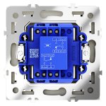 Перекрестный переключатель встраиваемый VOLTUM S70 одноклавишный 10А, (сталь) (VLS010505)