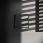 Перекрестный переключатель встраиваемый VOLTUM S70 одноклавишный 10А, (титан) (VLS010506)