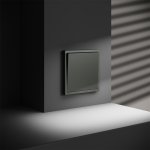 Перекрестный переключатель встраиваемый VOLTUM S70 одноклавишный 10А, (титан) (VLS010506)