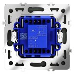 Перекрестный переключатель встраиваемый VOLTUM S70 одноклавишный 10А, (графит) (VLS010507)