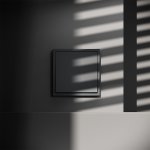 Перекрестный переключатель встраиваемый VOLTUM S70 одноклавишный 10А, (графит) (VLS010507)