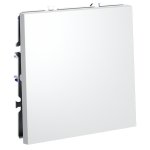 Выключатель с самовозвратом встраиваемый VOLTUM S70 одноклавишный 10А, (белый матовый) (VLS010602)