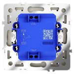 Выключатель с самовозвратом встраиваемый VOLTUM S70 одноклавишный 10А, (шелк) (VLS010604)