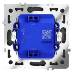 Выключатель с самовозвратом встраиваемый VOLTUM S70 одноклавишный 10А, (графит) (VLS010607)