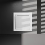 Выключатель встраиваемый VOLTUM S70 карточный 16А, (белый матовый)