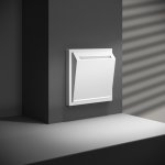 Выключатель встраиваемый VOLTUM S70 карточный 16А, (белый матовый)