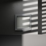 Выключатель встраиваемый VOLTUM S70 карточный 16А, (сталь)