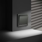 Выключатель встраиваемый VOLTUM S70 карточный 16А, (титан)
