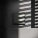 Выключатель встраиваемый VOLTUM S70 двухклавишный 10А, (титан) (VLS020106)