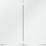 Выключатель встраиваемый VOLTUM S70 двухклавишный с подсветкой 10А, (белый матовый) (VLS020202)