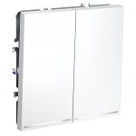 Выключатель встраиваемый VOLTUM S70 двухклавишный с подсветкой 10А, (белый матовый) (VLS020202)