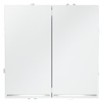 Выключатель встраиваемый VOLTUM S70 двухклавишный с подсветкой 10А, (белый матовый) (VLS020202)